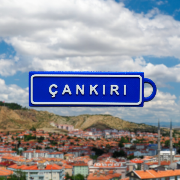 Memleketim Çankırı Tabela Anahtarlık